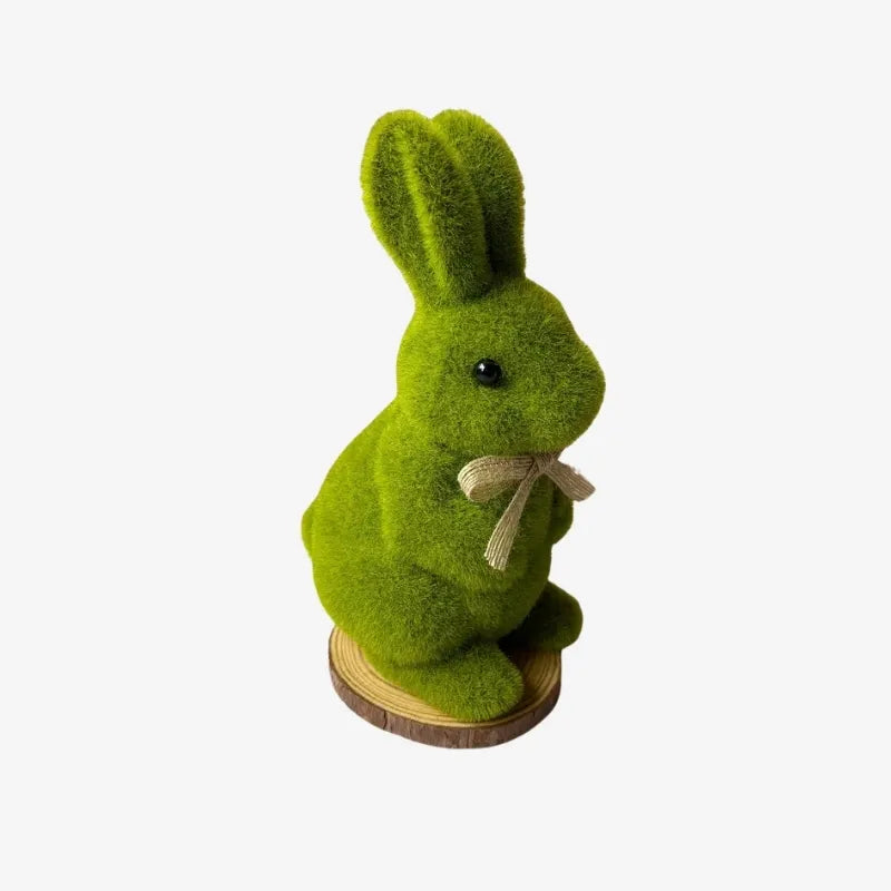 Statue Lapin Effet Herbe – Une Touche Naturelle et Poétique pour Votre Décoration