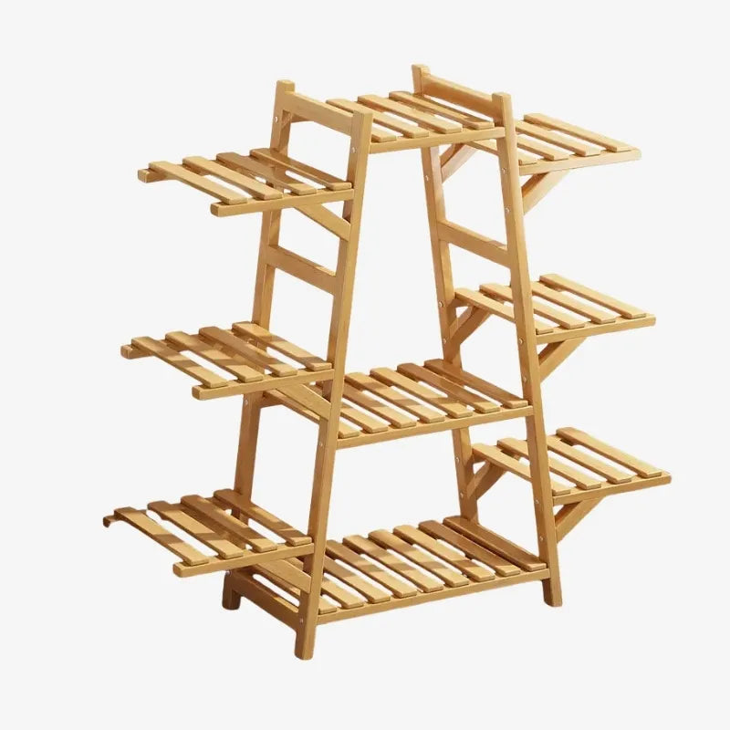 Étagère à Plantes et Fleurs en Bois – Élégance et Organisation pour Votre Jardin