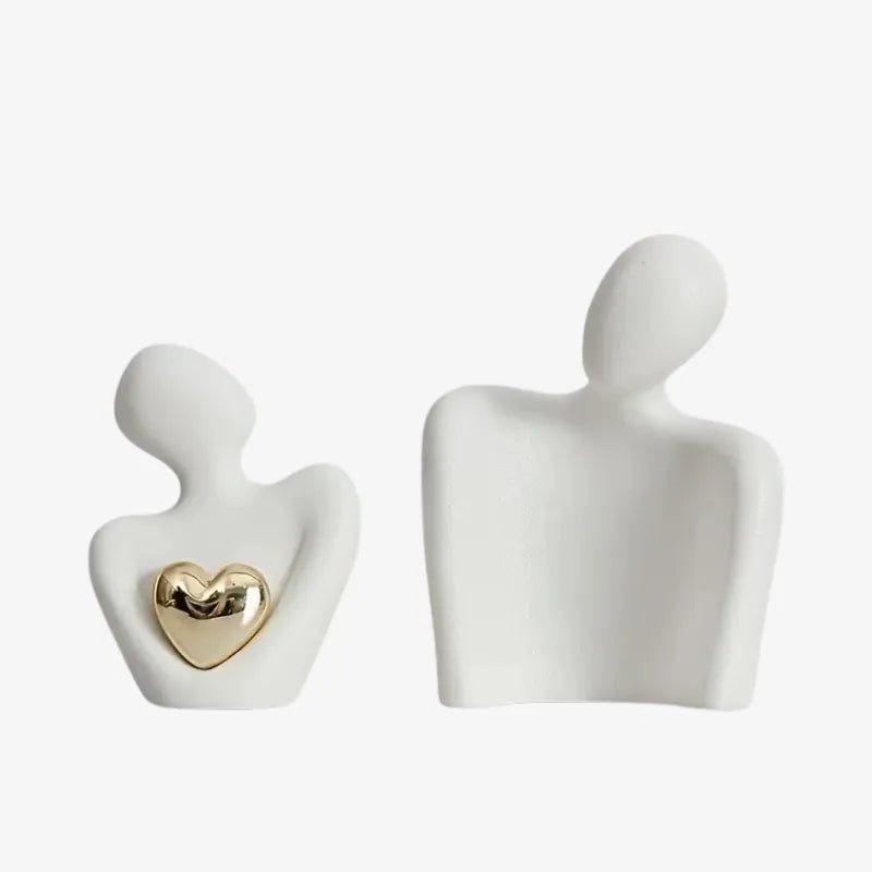 Sculpture Duo Abstrait – L’Expression de l’Amour et de la Connexion