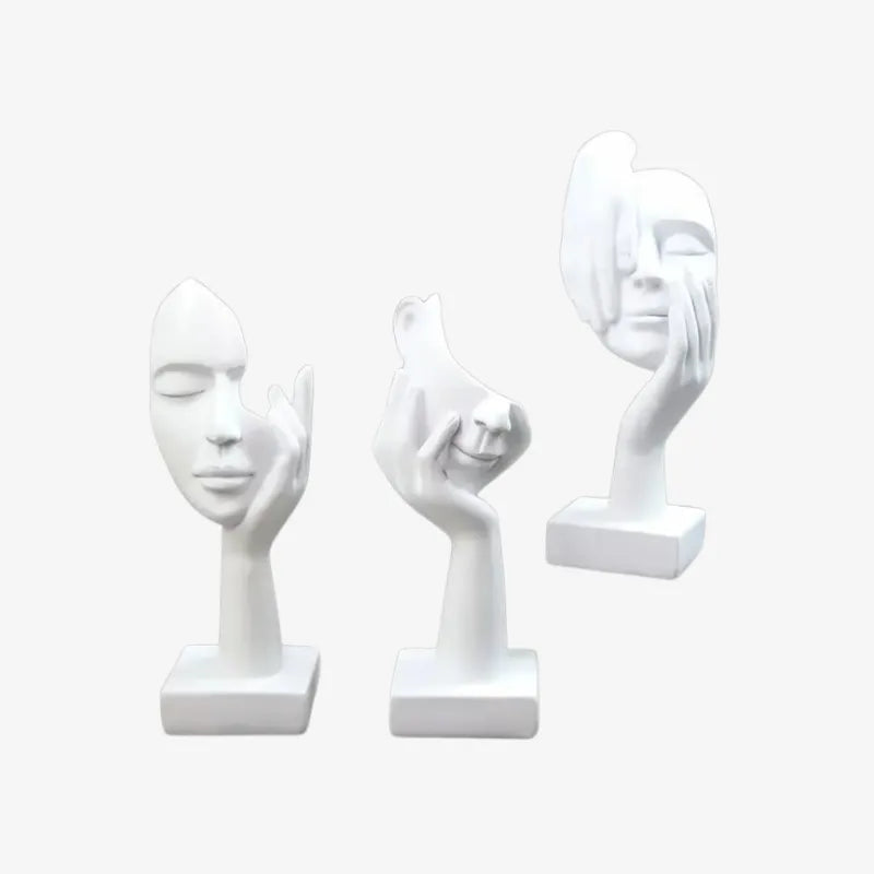 Sculpture Visages Abstraits – Une Ode à l’Expression et au Mystère