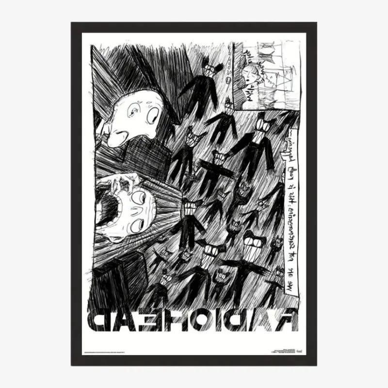 Affiche Artistique Noir et Blanc – Une Œuvre Intense et Expressive