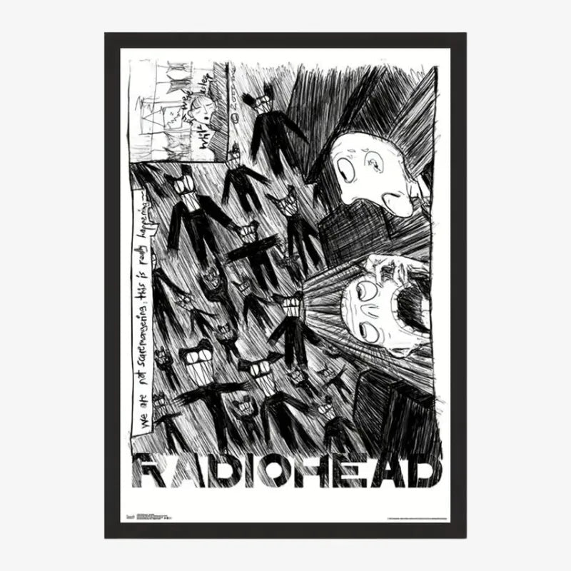 Black and White Art Poster – An Intense and Expressive Work