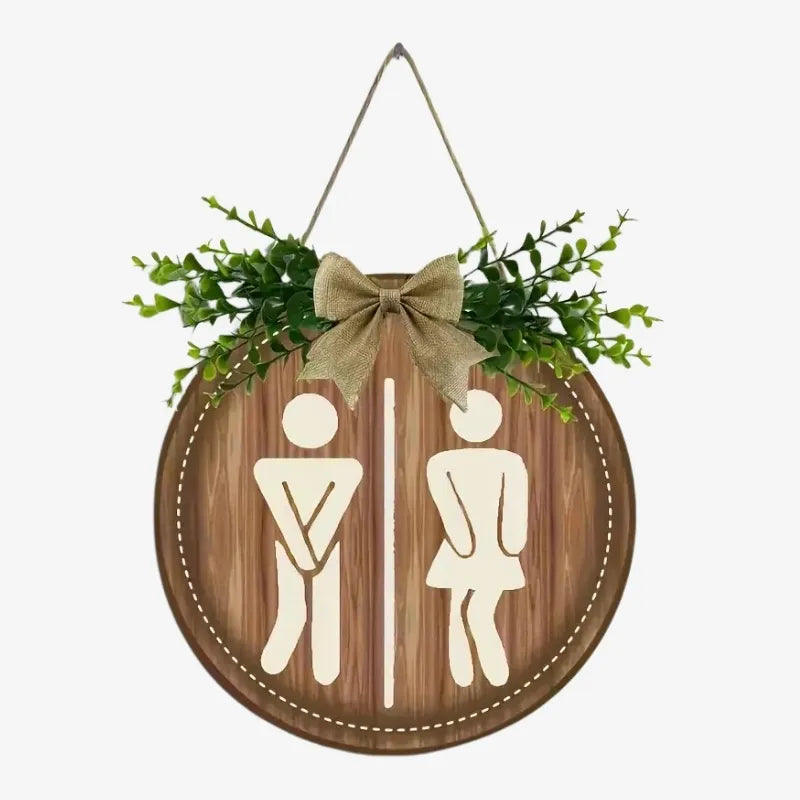 Plaque de Porte Toilettes – Élégance et Originalité
