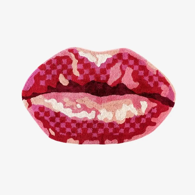 Tapis de Bain Design en Forme de Lèvres – Confort et Originalité