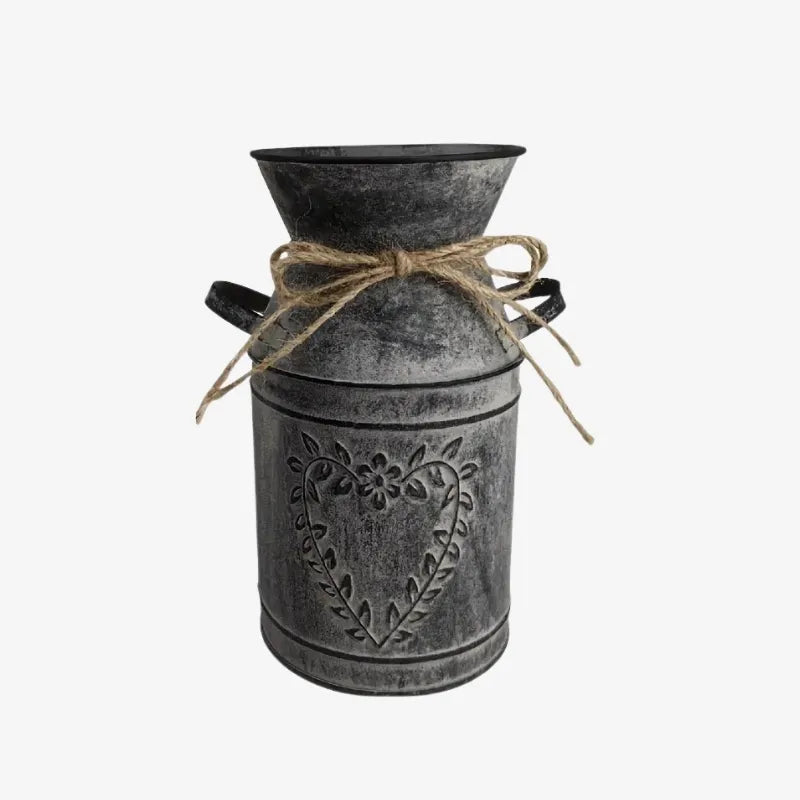 Vintage Metal Vase - A Rustic and Elegant Touch for Your Decoration
