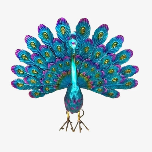 Statue Paon en Métal – Élégance et Couleurs pour Sublimer Votre Jardin