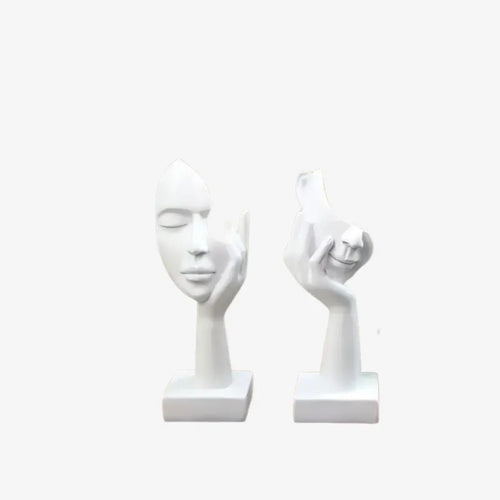 Sculpture Visages Abstraits – Une Ode à l’Expression et au Mystère