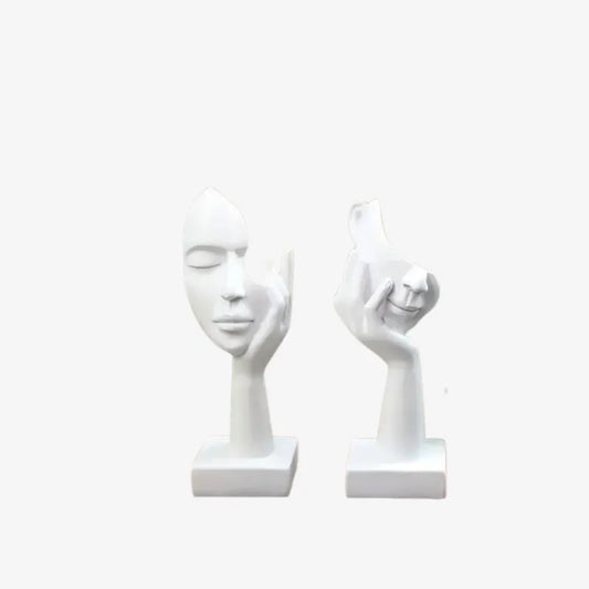 Sculpture Visages Abstraits – Une Ode à l’Expression et au Mystère