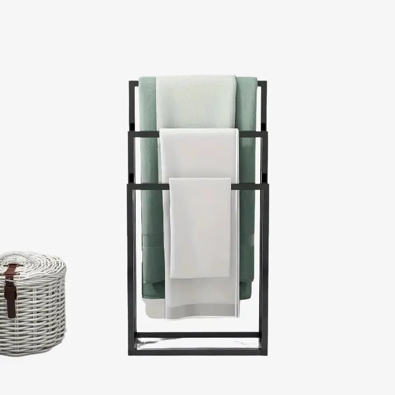 Porte-Serviettes Noir – Élégance et Praticité pour votre Salle de Bain