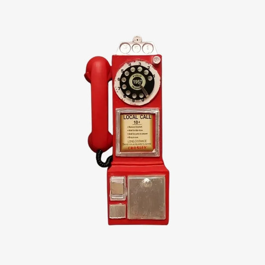 Téléphone Public Vintage – Une Icône Rétro pour une Décoration Unique