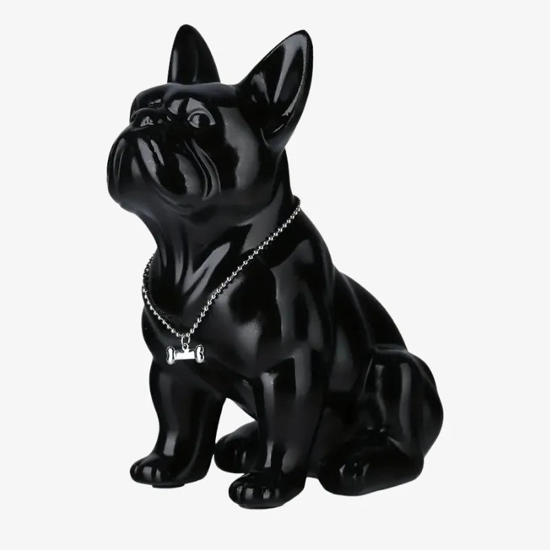 Sculpture Bulldog Français Noir – Une Touche Moderne et Élégante pour Votre Intérieur