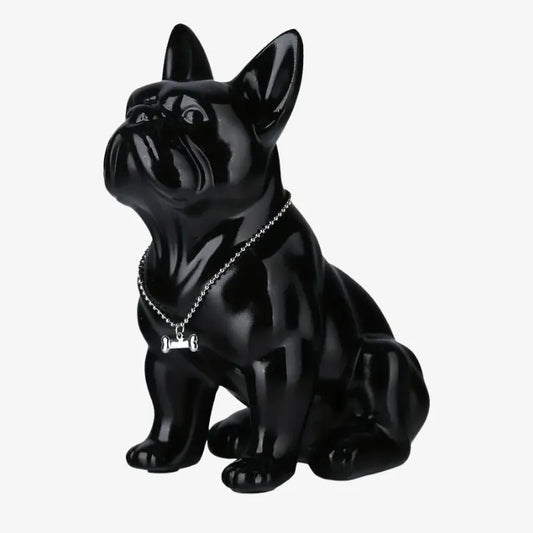Sculpture Bulldog Français Noir – Une Touche Moderne et Élégante pour Votre Intérieur