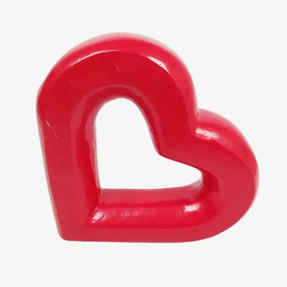 Sculpture Cœur Rouge – Élégance et Passion en Décoration