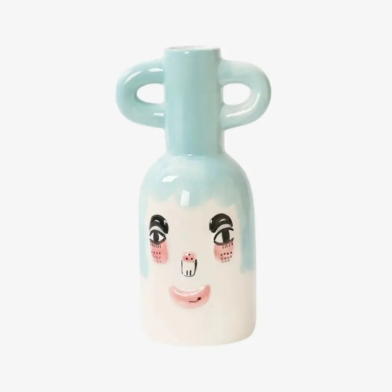Vase en Céramique Visage – Originalité et Créativité