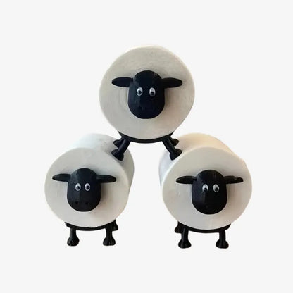 Lot de 3 Porte-Papiers Moutons – Une Touche Ludique pour Vos Toilettes