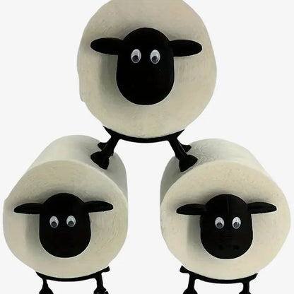 Lot de 3 Porte-Papiers Moutons – Une Touche Ludique pour Vos Toilettes