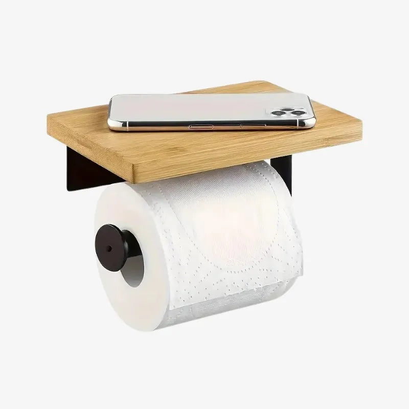 Porte-Papier Toilette avec Étagère – Élégance et Praticité