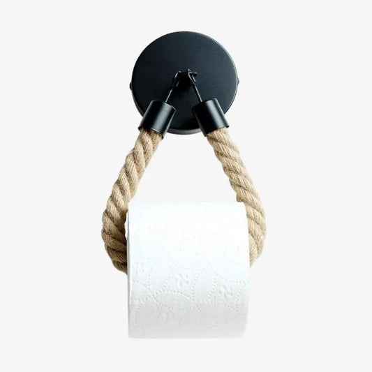 Porte-Papier Toilette en Corde – Élégance Rustique et Praticité
