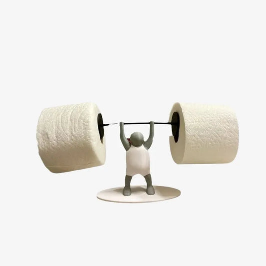 Porte-Papier Toilette Powerlifter – Musculation et Humour dans Vos Toilettes