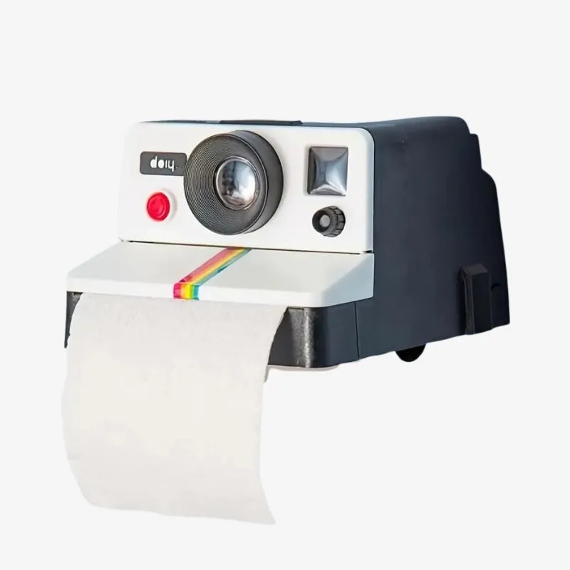 Distributeur de Papier Toilette Appareil Photo – Une Touche Rétro et Originale pour Vos Toilettes