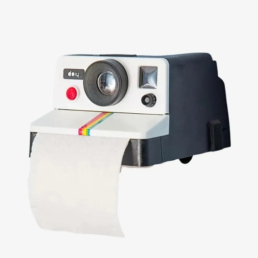 Distributeur de Papier Toilette Appareil Photo – Une Touche Rétro et Originale pour Vos Toilettes