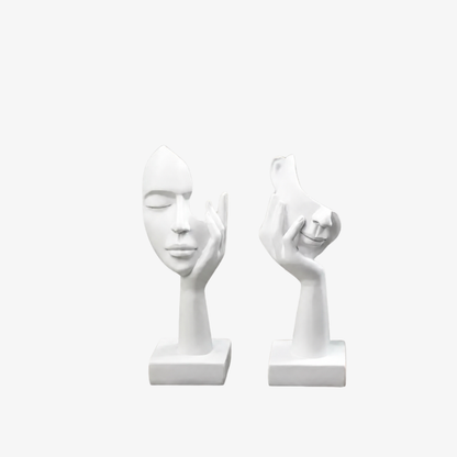 Abstract Faces Sculpture – An Ode to Expression and Mystery 