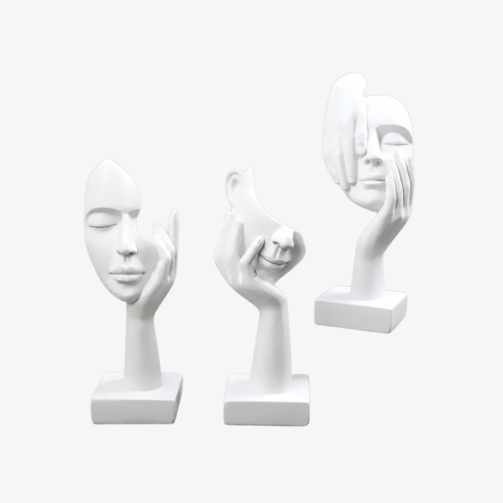Abstract Faces Sculpture – An Ode to Expression and Mystery 