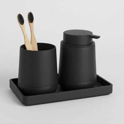 Black Bathroom Accessory Set – Elegance and Practicality 